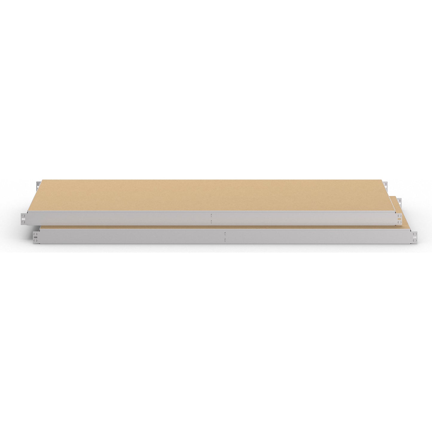 Moulded chipboard shelf, pack of 2, depth 486 mm, width 1436 mm.