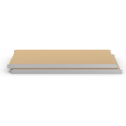 Moulded chipboard shelf, pack of 2, depth 786 mm, width 1436 mm.