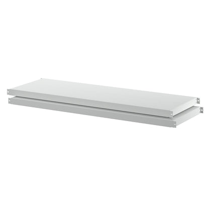 Sheet steel shelf, pack of 2, depth 490 mm, width 1442 mm.