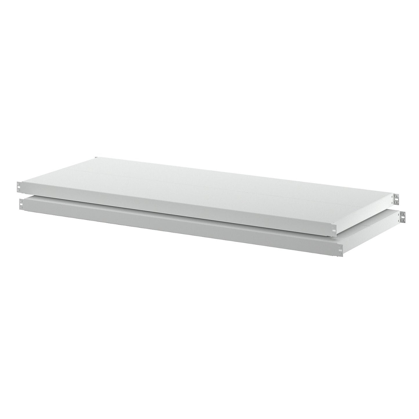 Sheet steel shelf, pack of 2, depth 590 mm, width 1442 mm.