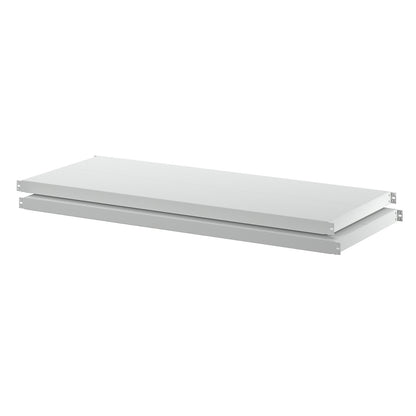 Sheet steel shelf, pack of 2, depth 590 mm, width 1442 mm.
