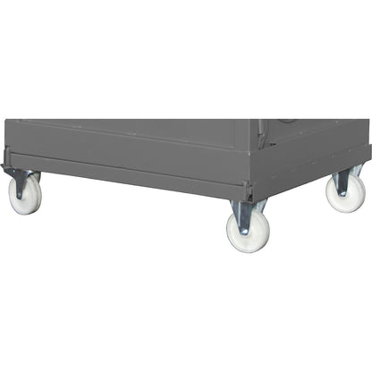 Wheel set for container, 2 swivel castors and 2 fixed castors, wheel Ø 100 mm, set.