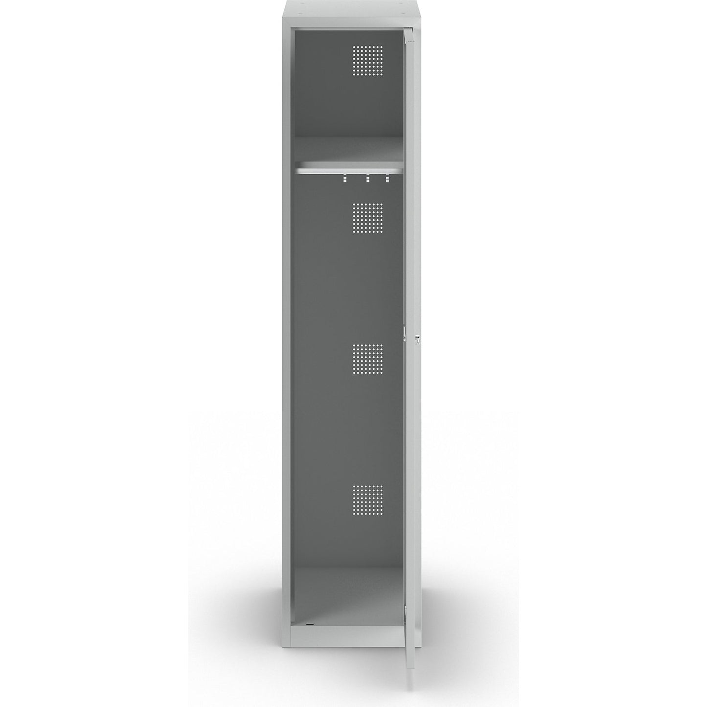 Hamburg locker, 1 compartment, width 400 mm, standard unit, light grey / light grey.