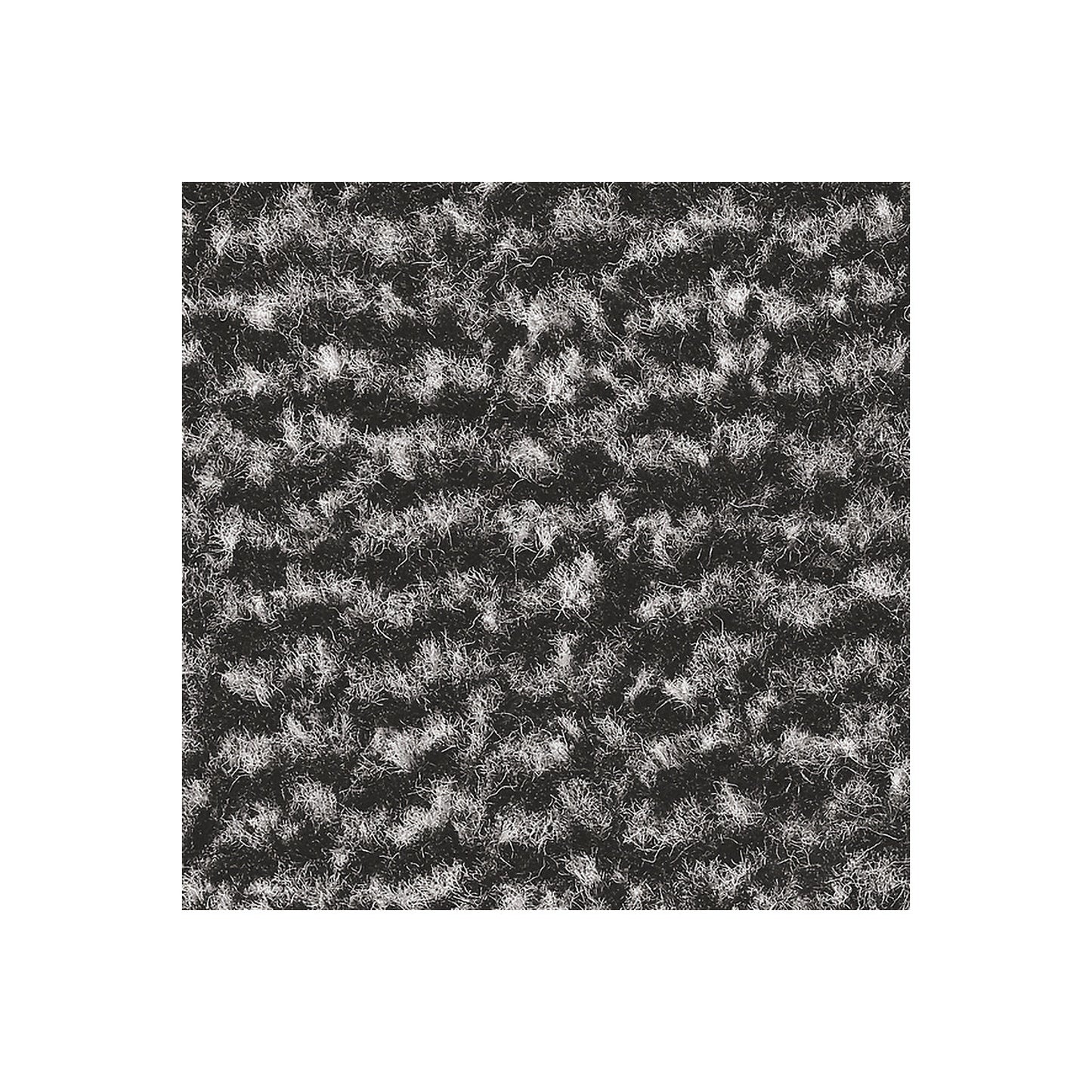 Entrance matting for indoor use, polypropylene pile, LxW 900 x 600 mm, pack of 2, black / metallic.