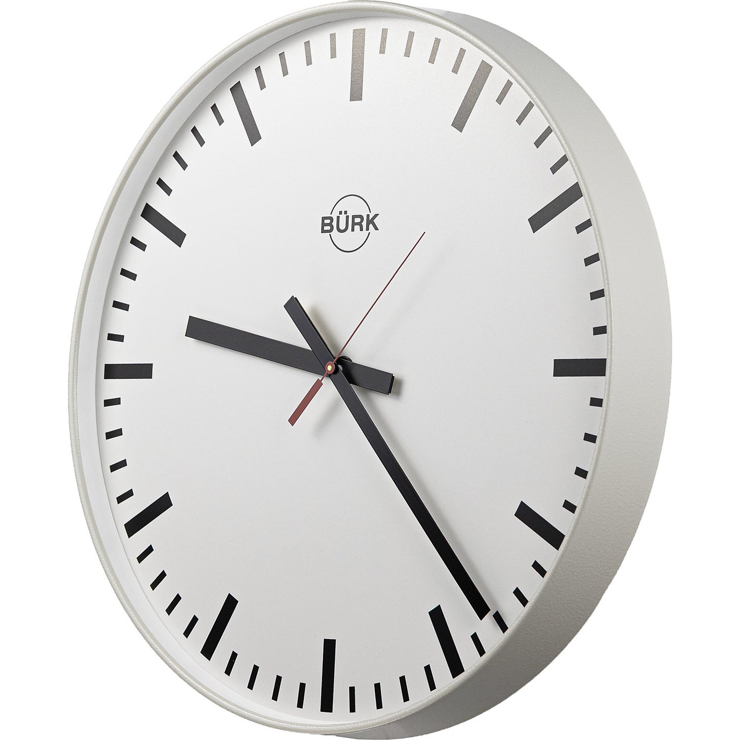 Wall clock - the universal clock, Ø 400 mm, quartz clock, with bars.