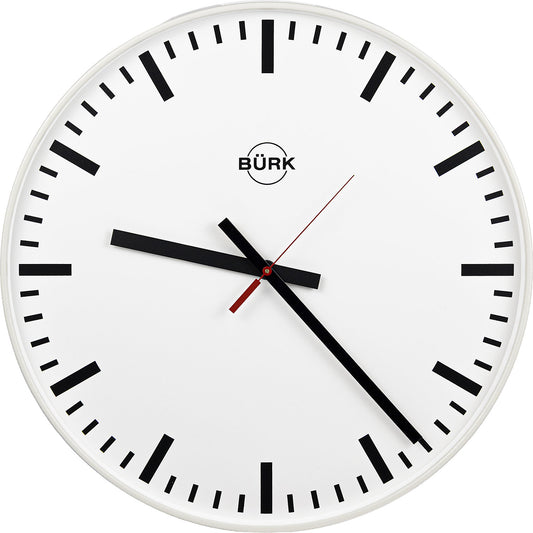 Wall clock - the universal clock, Ø 400 mm, quartz clock, with bars.