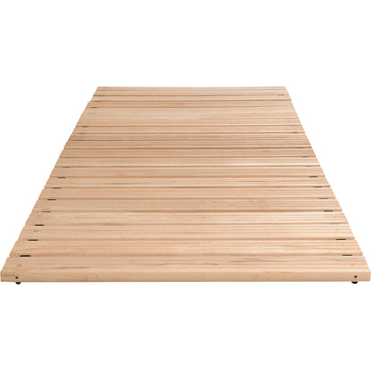 Wooden safety grid Yoga, light beech finish, per per metre, without bevelled edge, width 800 mm.