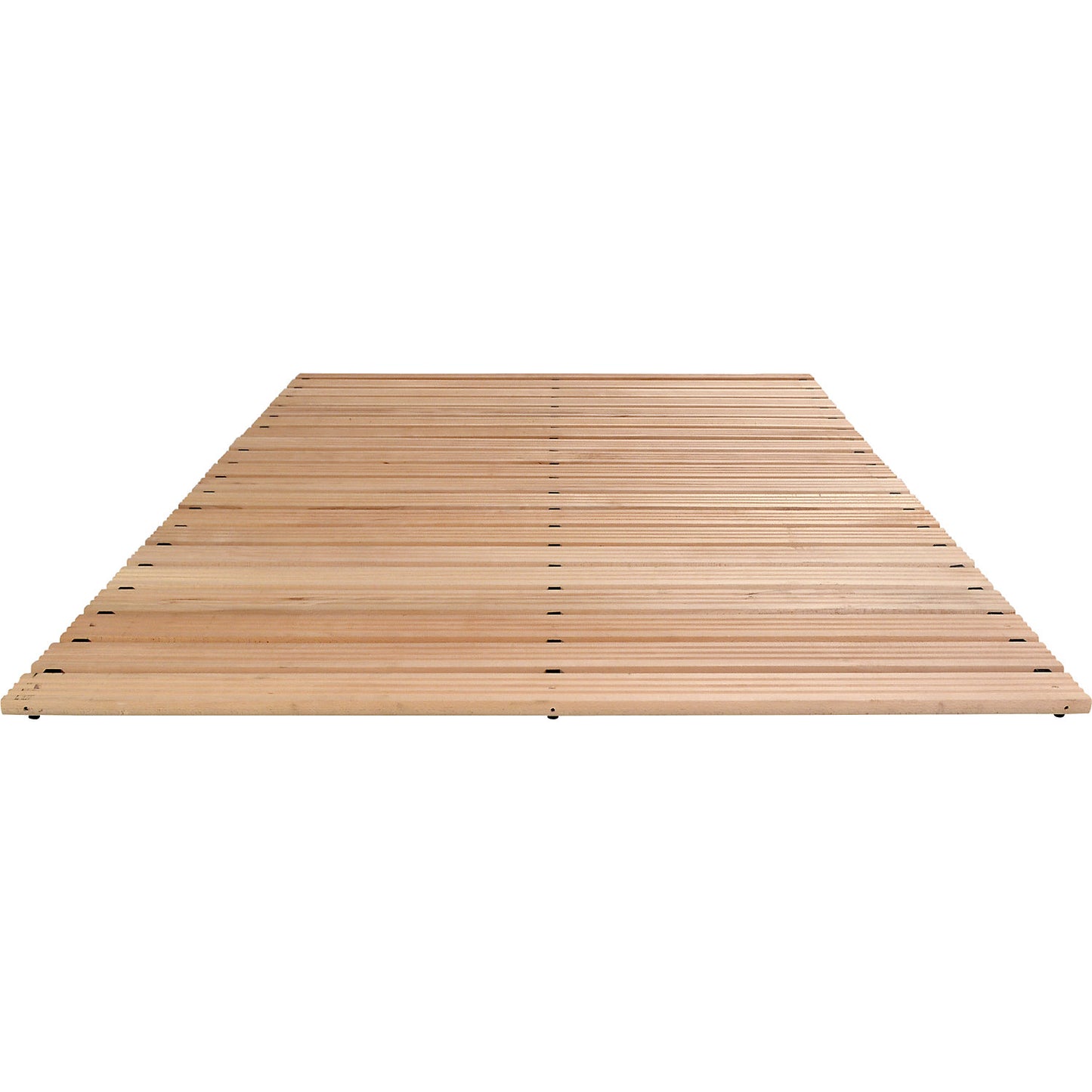 Wooden safety grid Yoga, light beech finish, per per metre, without bevelled edge, width 1500 mm.