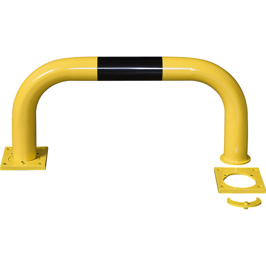 Crash protection bar, steel, Ø 76 mm, easy to disassemble, for indoor areas, HxW 350 x 750 mm.