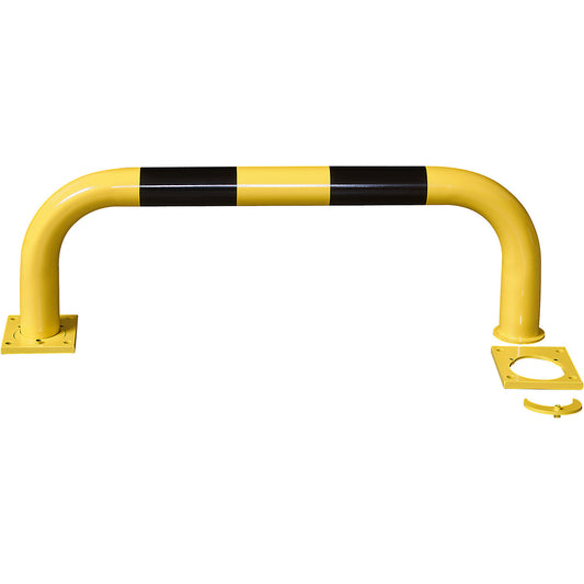 Crash protection bar, steel, Ø 76 mm, easy to disassemble, for indoor areas, HxW 350 x 1000 mm.