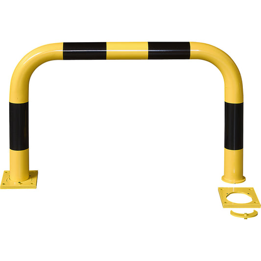 Crash protection bar, steel, Ø 76 mm, easy to disassemble, for indoor areas, HxW 600 x 1000 mm.