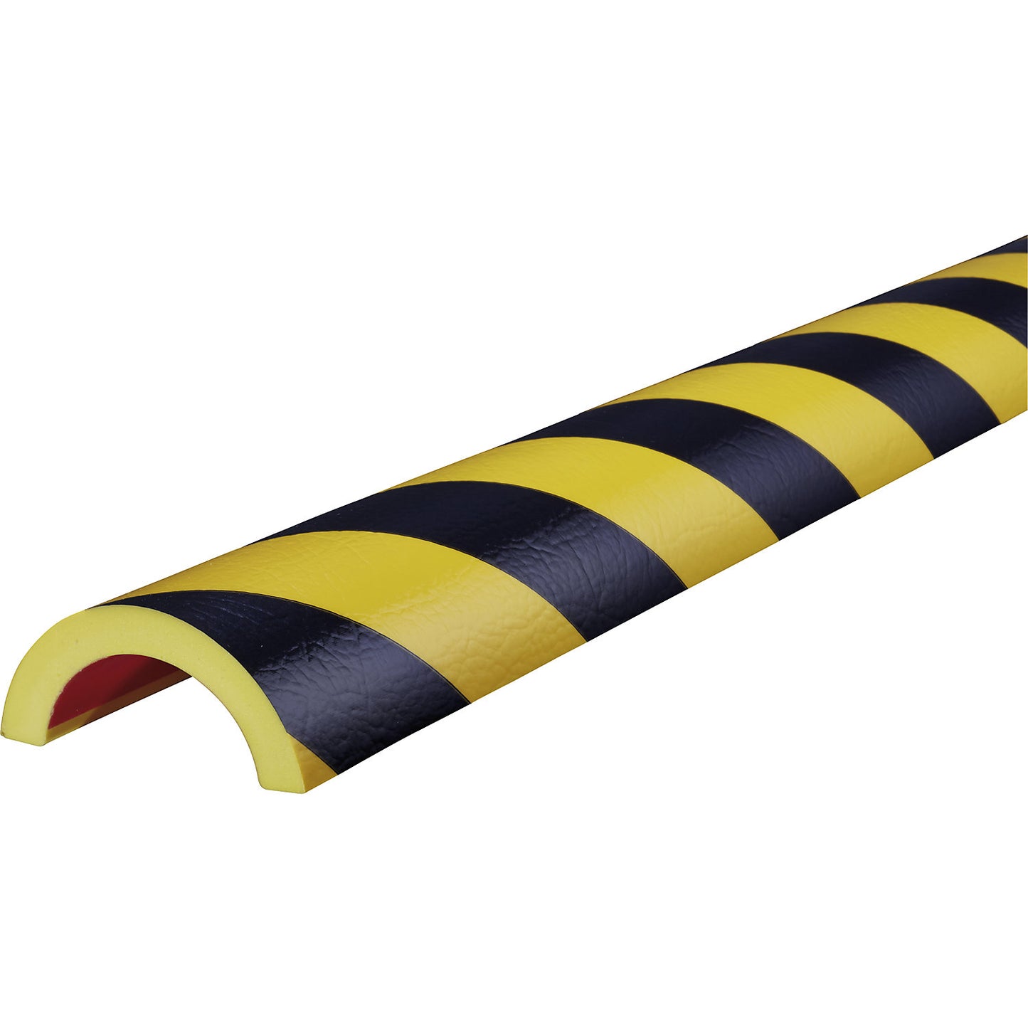 Knuffi® pipe protection, type R50, 1 m length, black / yellow.