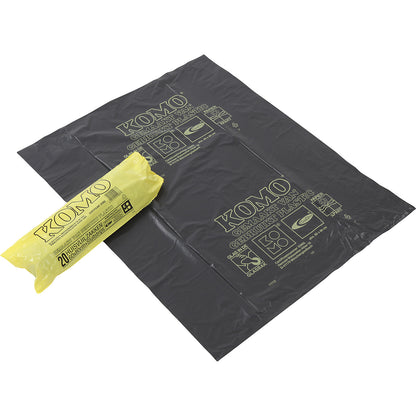 Waste sacks, LDPE, 60 l, LxW 800 x 600 mm, pack of 400, grey.