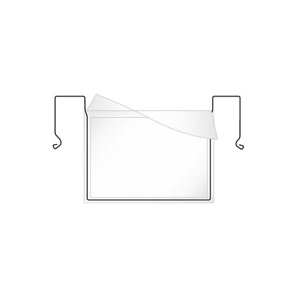Document pouches with wire strap, with rain protection flap, for A5 format, pack of 100.