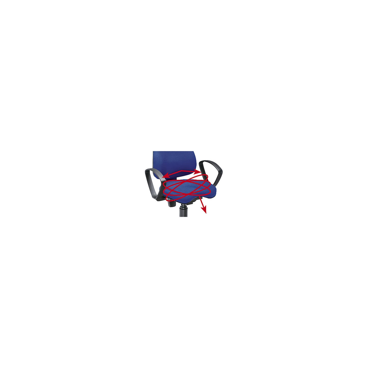 BALANCE 10 stool, with orthopaedic seat, Ø 350 mm, black.