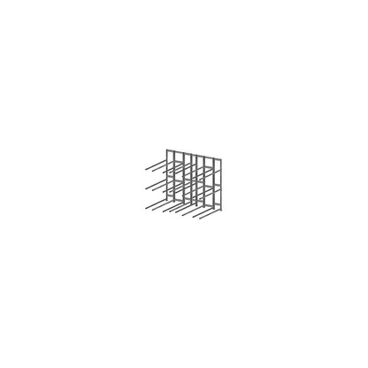 Tyre shelf unit, zinc plated, block shelf unit, 3 levels, extension shelf unit.