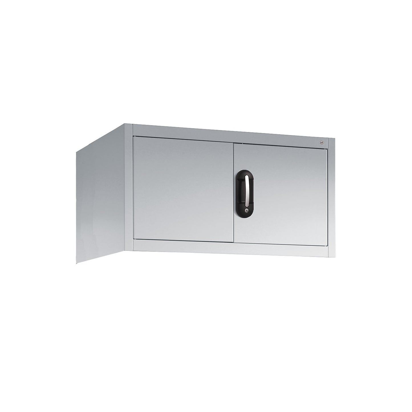 ACURADO add-on cupboard with hinged doors, HxWxD 500 x 930 x 500 mm, light grey.