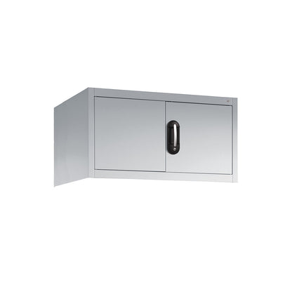 ACURADO add-on cupboard with hinged doors, HxWxD 500 x 930 x 500 mm, light grey.
