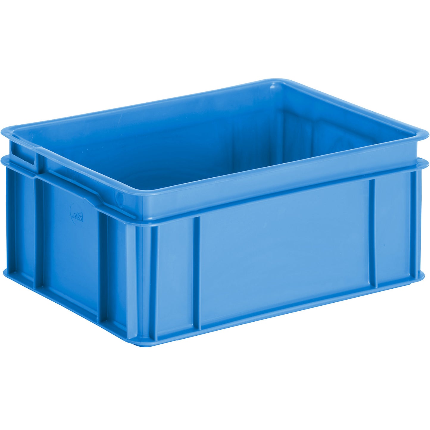 Stacking and transport container, solid walls, base, capacity 14 l, pack of 4.