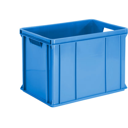 Stacking and transport container, solid walls, base, capacity 80 l, pack of 2.