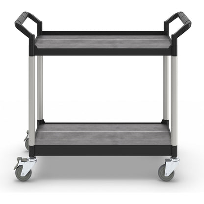 General purpose truck, 2 shelves, max. load 200 kg, LxWxH 850 x 480 x 950 mm, black.