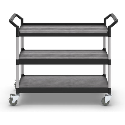 General purpose truck, 3 shelves, max. load 250 kg, LxWxH 1100 x 520 x 1020 mm, black.