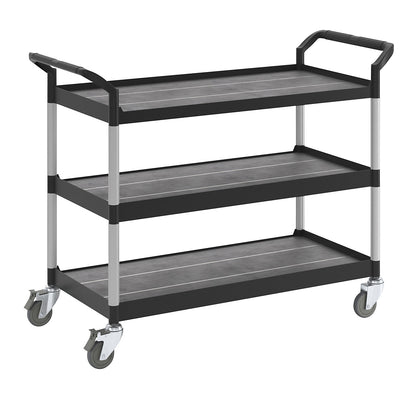 General purpose truck, 3 shelves, max. load 250 kg, LxWxH 1100 x 520 x 1020 mm, black.