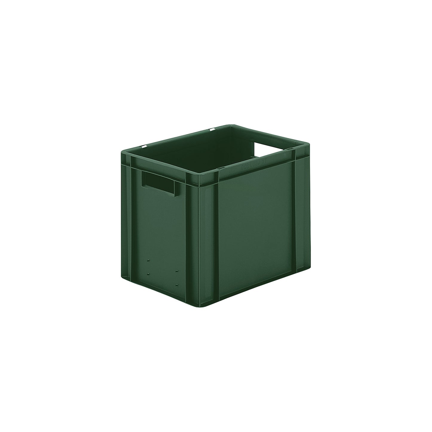 Euro stacking container, closed walls and base, LxWxH 400 x 300 x 320 mm, green, pack of 5.