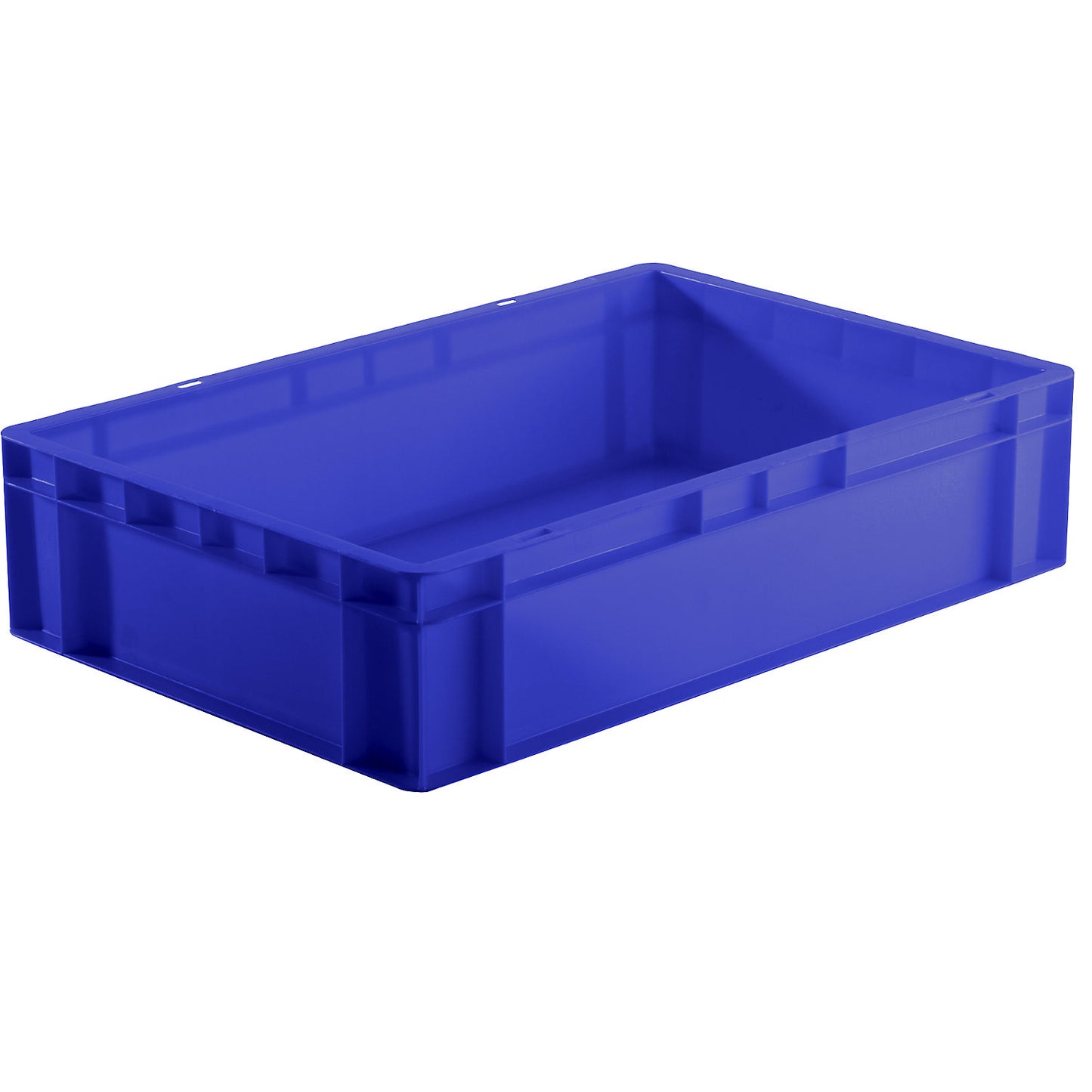 Euro stacking container, closed walls and base, LxWxH 600 x 400 x 145 mm, blue, pack of 5.