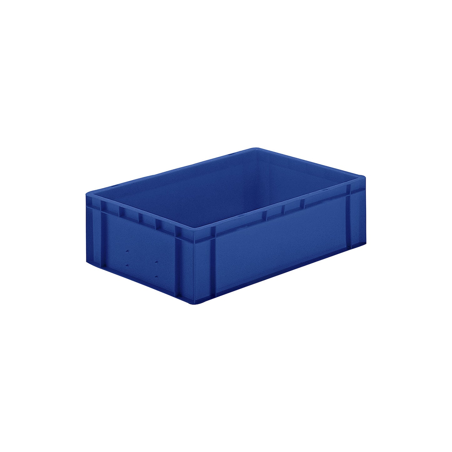 Euro stacking container, closed walls and base, LxWxH 600 x 400 x 175 mm, blue, pack of 5.