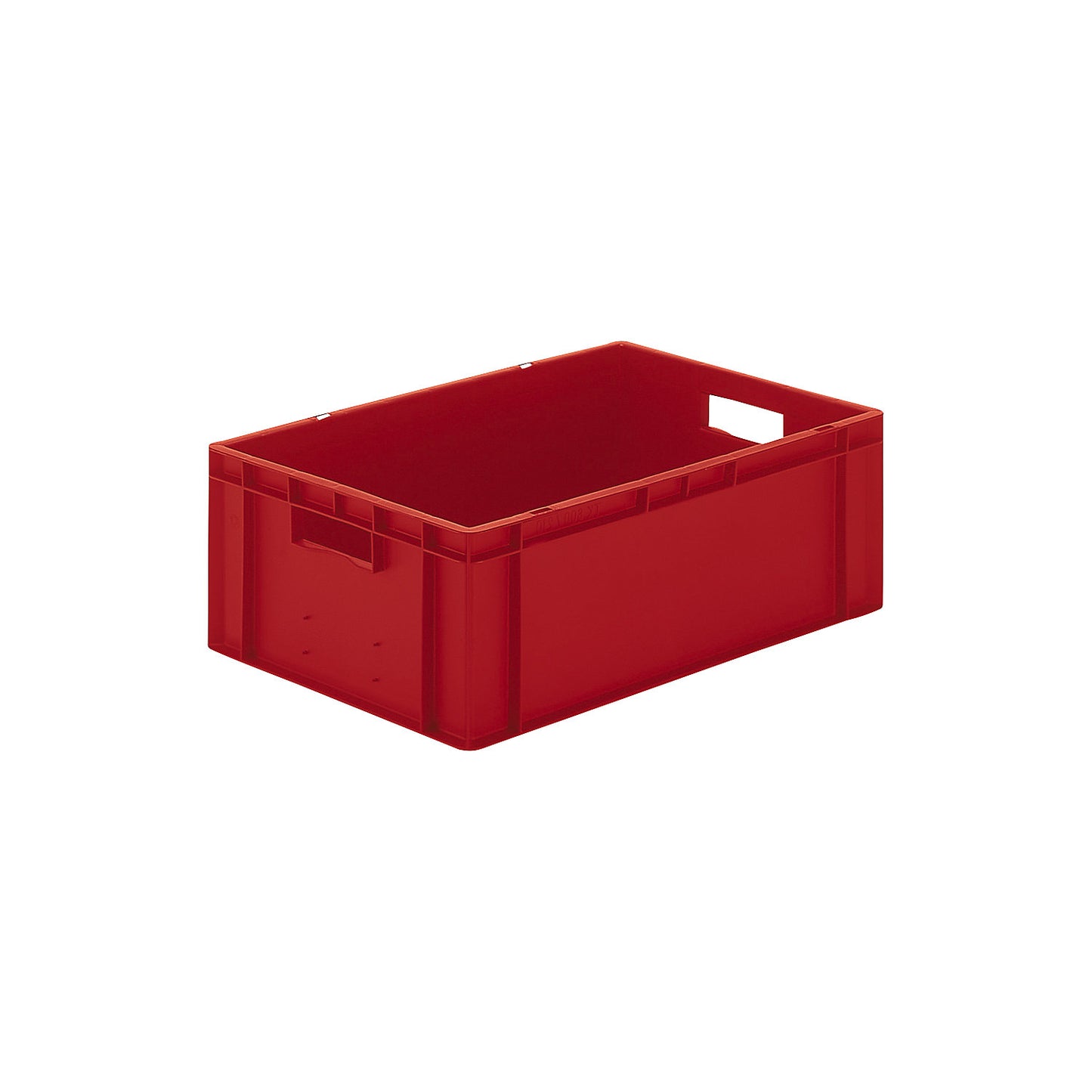 Euro stacking container, closed walls and base, LxWxH 600 x 400 x 210 mm, red, pack of 5.