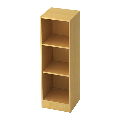 Office shelf unit, 2 shelves, width 406 mm, beech finish.