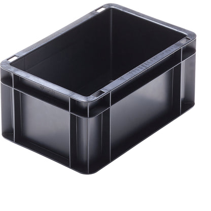 ESD stacking container made of polypropylene, external LxWxH 300 x 200 x 145 mm, capacity 5.5 l, pack of 8.