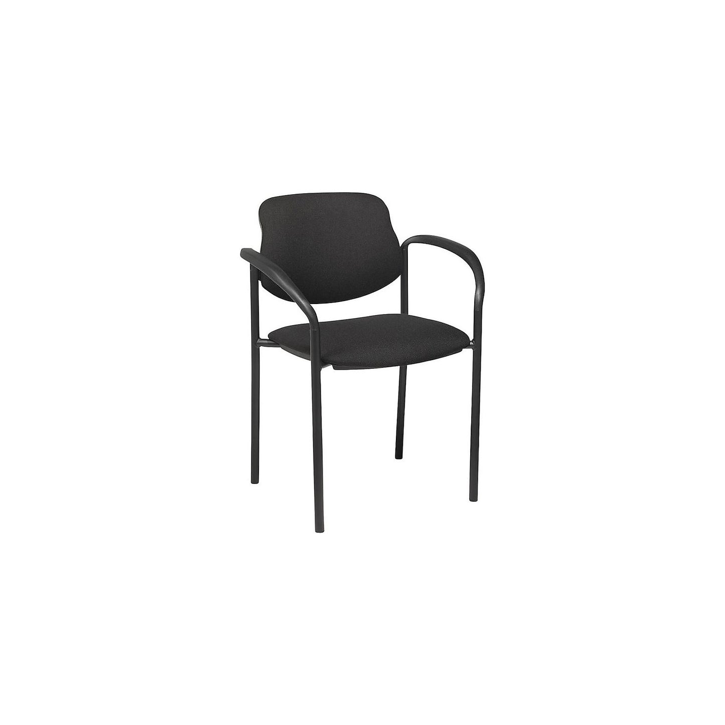 Carsten conference chair, stackable, pack of 4, black/black.