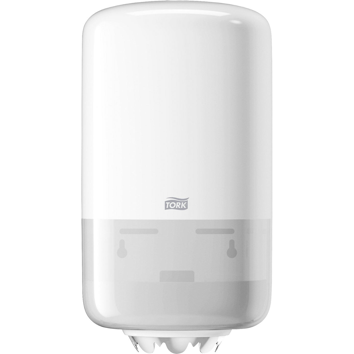 Hand towel and wiping cloth dispenser, centerfeed, mini, HxWxD 321 x 174 x 165 mm, plastic, white.