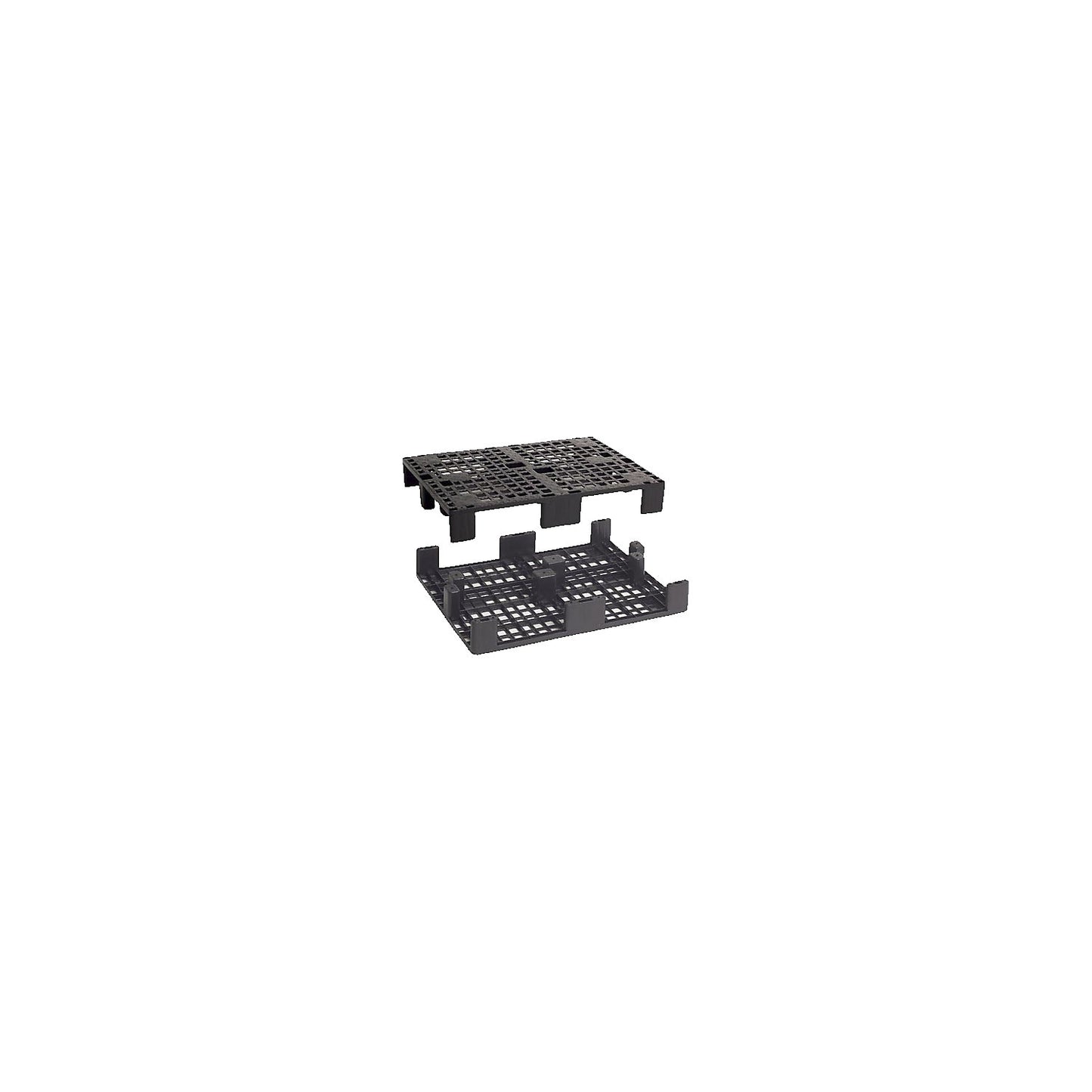 Display pallet made of plastic, LxW 800 x 600 mm, max. static load 1500 kg, pack of 5.