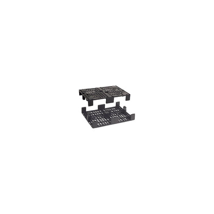 Display pallet made of plastic, LxW 800 x 600 mm, max. static load 1500 kg, pack of 5.