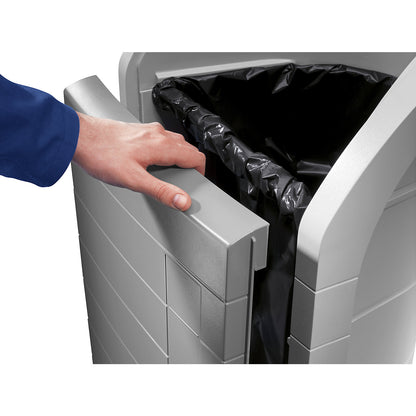 ProfiLine recyclable waste container WSB Design XXXL, capacity 120 l, access flap, grey.