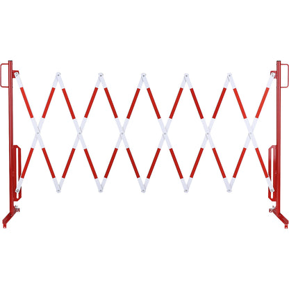 , with 2 support feet, red / white, max. length 3600 mm.