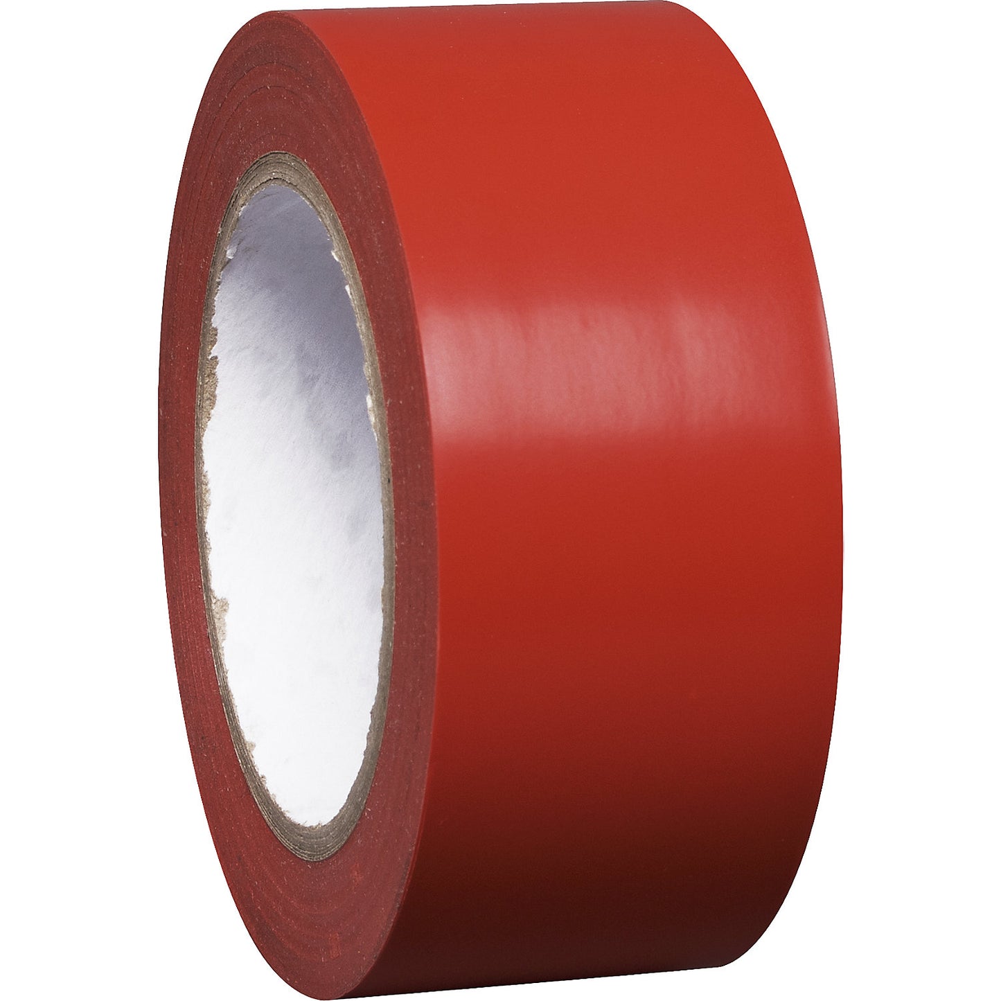 Floor marking tape made of vinyl, single colour, width 50 mm, red, pack of 16 rolls.