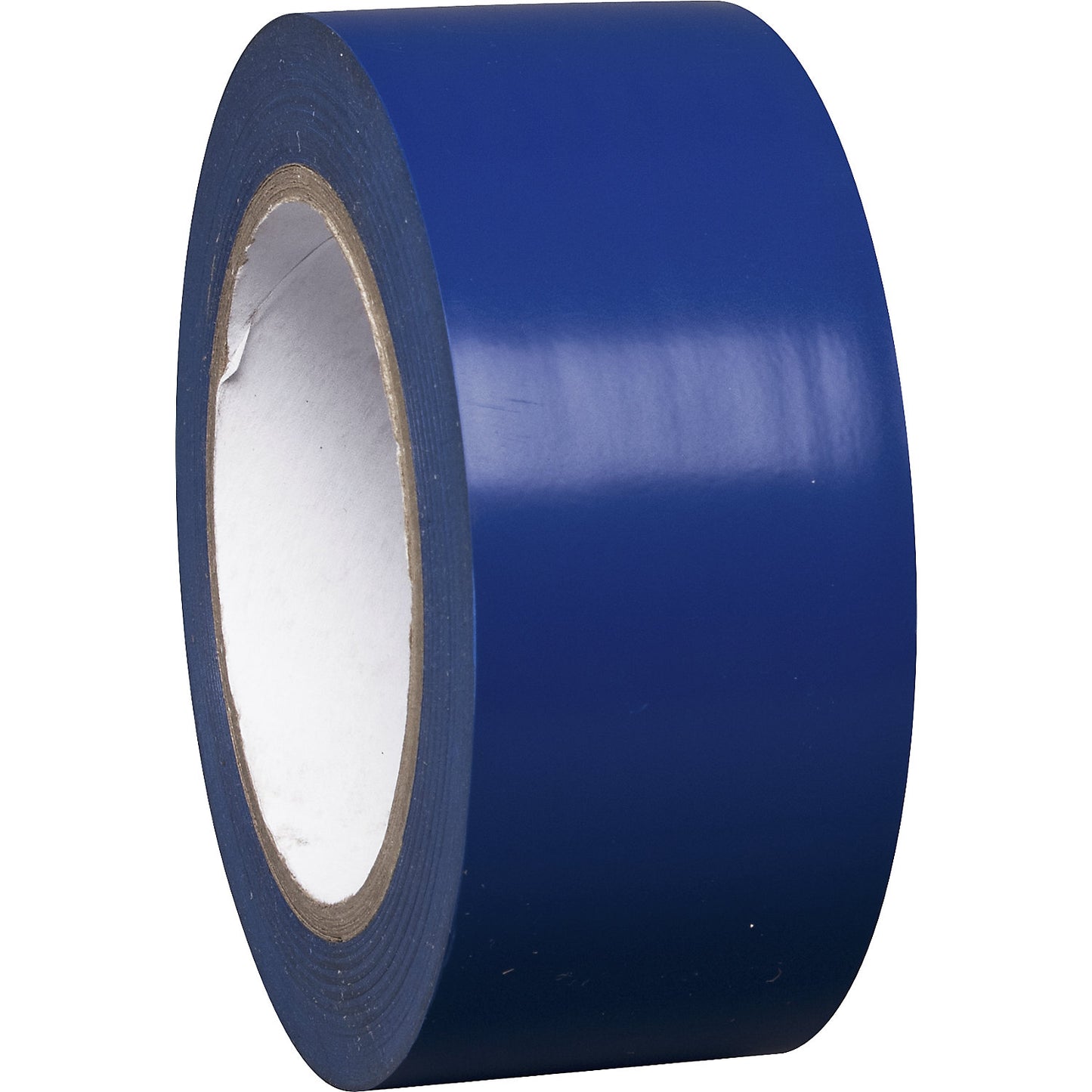 Floor marking tape made of vinyl, single colour, width 50 mm, blue, pack of 8 rolls.