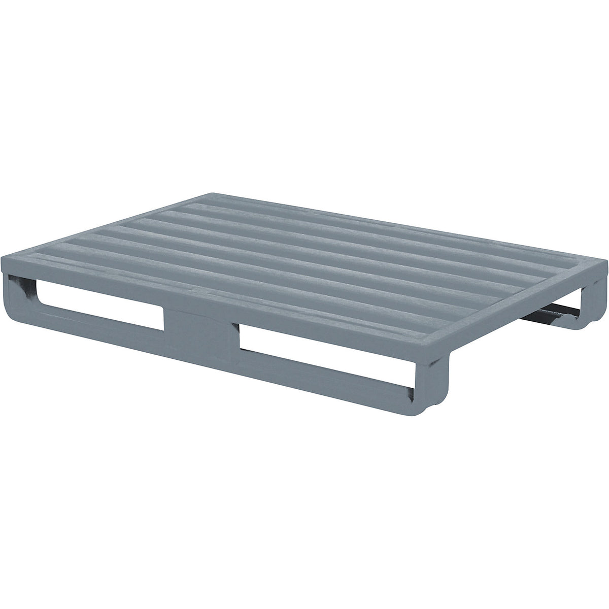 Sheet steel pallet, with wide runners, LxWxH 1200 x 1000 x 160 mm.