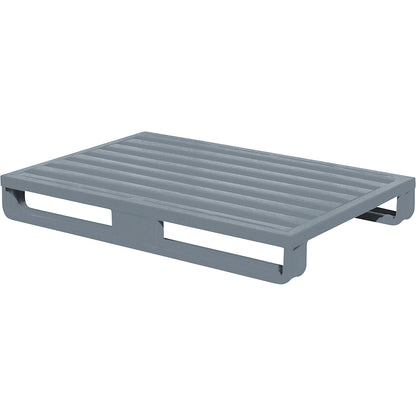 Sheet steel pallet, with wide runners, LxWxH 1200 x 800 x 160 mm.