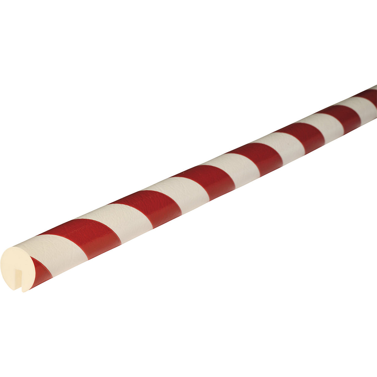 Knuffi® edge protection, type B, cut to size, sold by the metre, red / white.