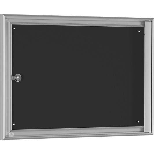 Display case for indoor use, external depth 27 mm, for A3, rear panel grey.