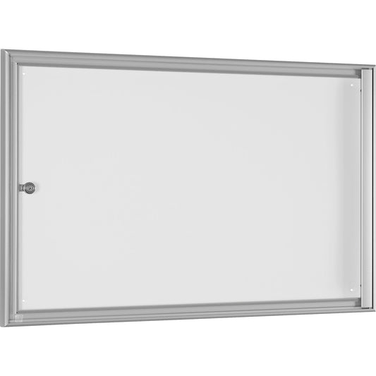 Display case for indoor use, external depth 27 mm, for A2, rear panel white.