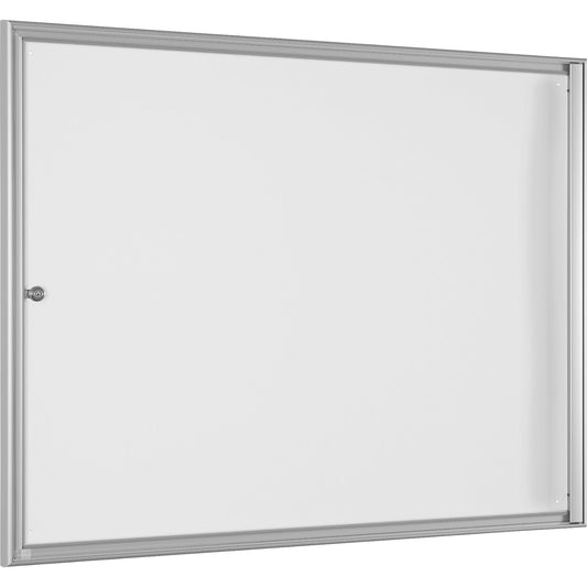 Display case for indoor use, external depth 27 mm, for A1, rear panel white.