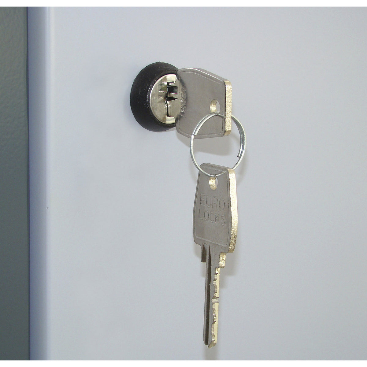 Cylinder lock, incl. 2 keys, extra cost per lock.