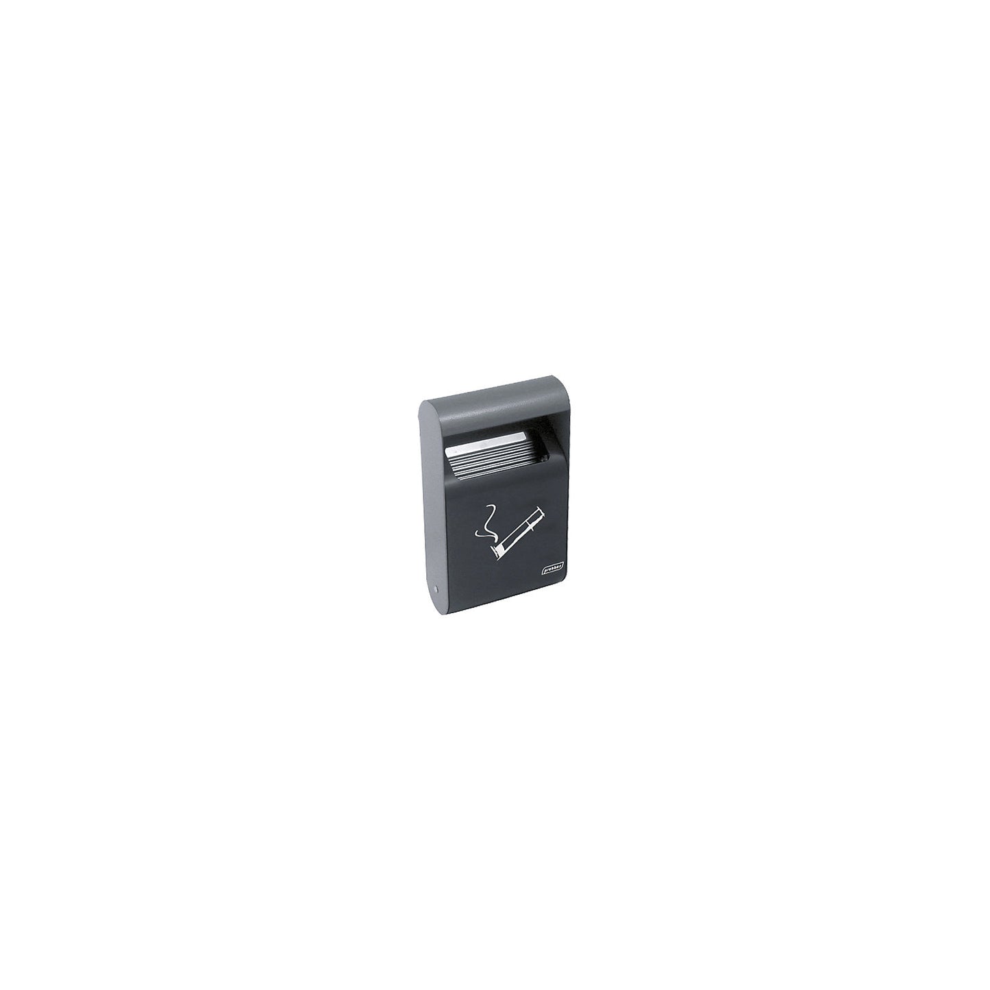 Wall ashtray, steel, with inner container, depth 65 mm, capacity 1.5 l.