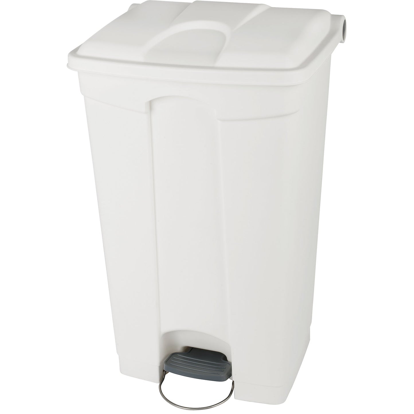 Foot pedal bin, capacity 90 l, WxHxD 505 x 790 x 410 mm, white.